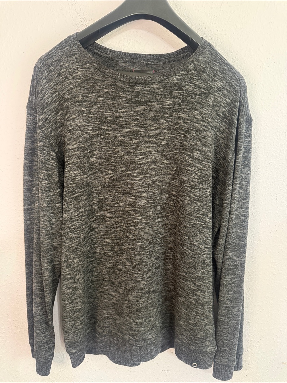 Joe's Men's Marled Charcoal Crewneck Longsleeve Sweater Size L